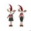 CERF DEBOUT 13X9X5CM FILLE ET GARCON VERT