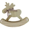 CERF NOEL A BASCULE BOIS 15X14CM