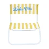 CHAISE DE PLAGE DOS DOLCE VITA JAUNE