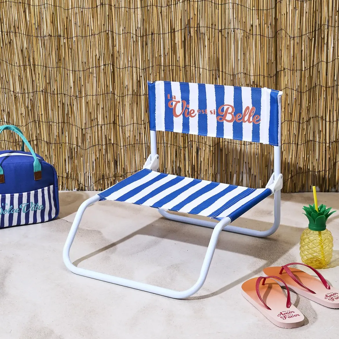 CHAISE DE PLAGE DOS DOLCE VITA BLEU