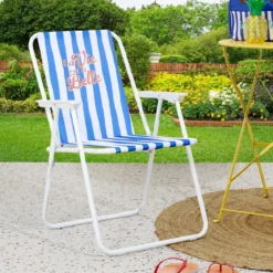 CHAISE PLIANTE DOLCE VITA BLEU