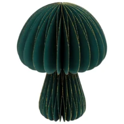 CHAMPIGNON PAPIER VERT H.25CM