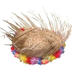 CHAPEAU PAILLE ET FLEURETTES UN