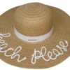 CHAPEAU PAMELA MESSAGE BEACH PLEASE FEMME
