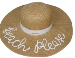 CHAPEAU PAMELA MESSAGE BEACH PLEASE FEMME