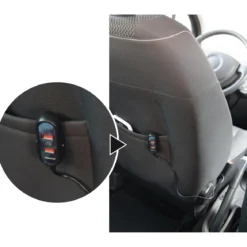 CHARGEUR VOITURE BANQUETTE ARRIERE 5 PORTS