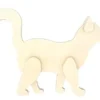 CHAT BOIS 10X12X2CM
