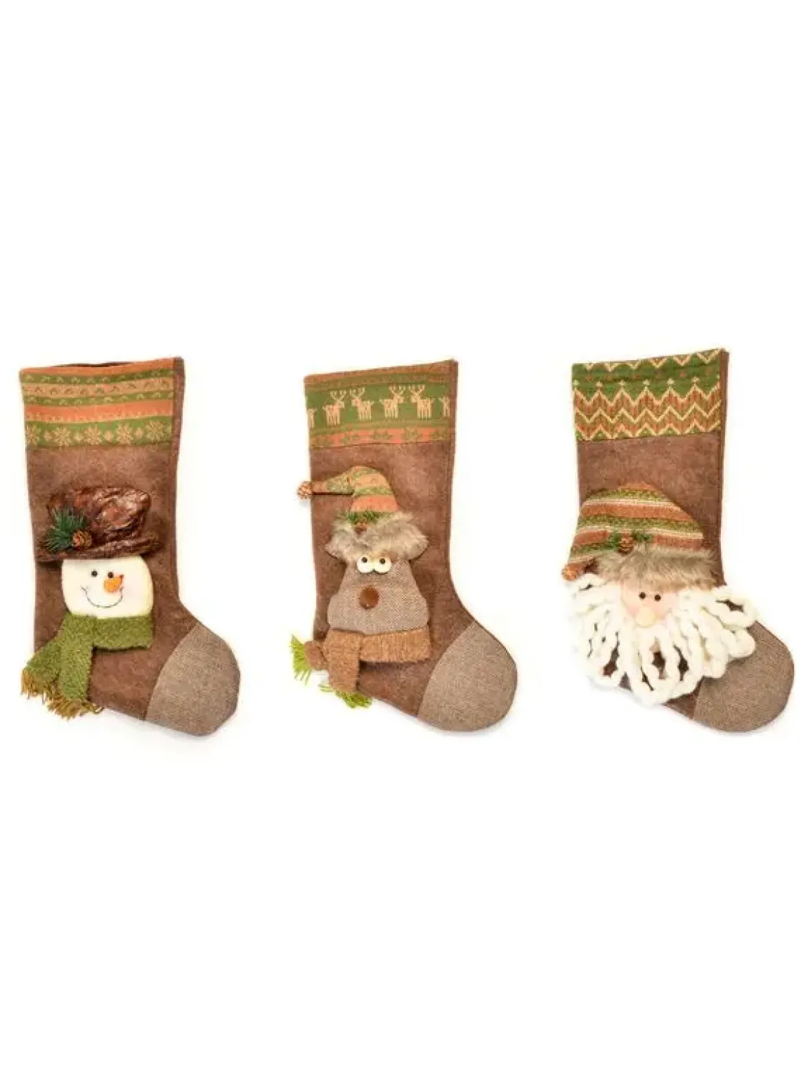 CHAUSSETTE NATURE PERE NOEL RENNE BONHOMME
