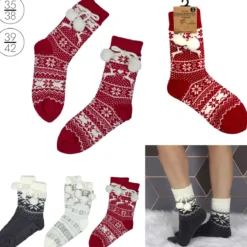 CHAUSSETTES POMPONS ADULTE