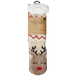 CHAUSSETTES SHERPA RENARD ET RENNE ADULTE