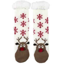 CHAUSSETTES SHERPA RENARD ET RENNE ADULTE