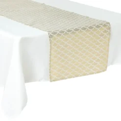 CHEMIN DE TABLE ART DECO DORE 40X200CM