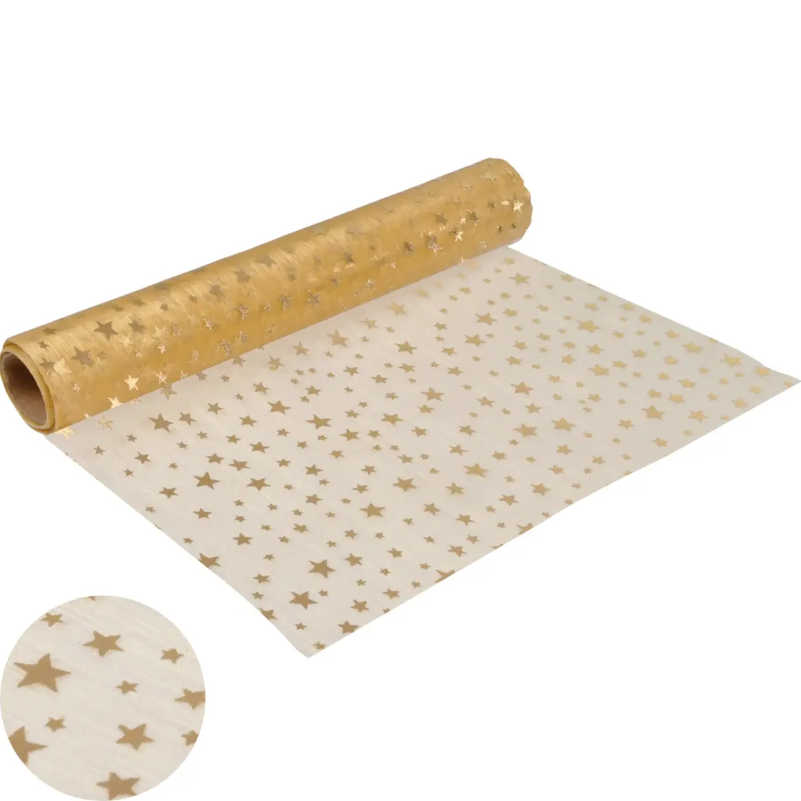 CHEMIN TABLE ORGANZA 28CMX5M OR