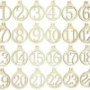 CHIFFRES BOIS CISELE CALENDRIER DE L AVENT X24 PIECES