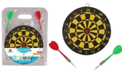CIBLE 15CM AVEC 2 FLECHETTES D.17.5X3X24CM