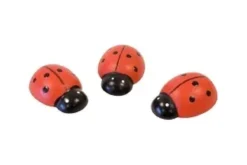 COCCINELLE EN BOIS X6 PIECES