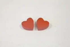 COEUR EN BOIS X20 PIECES ROUGE