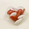 COEUR TRANSPARENT 6CM X6 PIECES