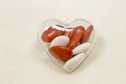 COEUR TRANSPARENT 6CM X6 PIECES