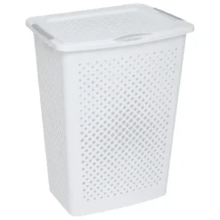 COFFRE A LINGE 55L BLANC
