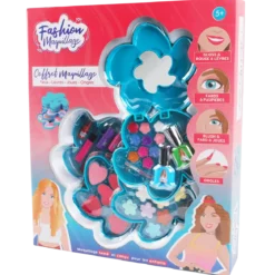 COFFRET 4 ETAGES MAQUILLAGE FLEUR GLOWAYS