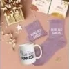 COFFRET MUG CHAUSSETTES PAILLETTES AFFECTIF REINE