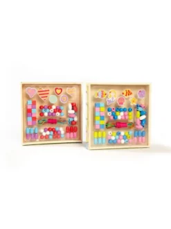 COFFRET PERLES EN BOIS