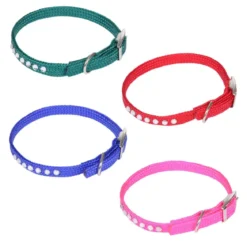 COLLIER ANTI ETRANGLEMENT NYLON AVEC STRASS 30CM