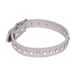 COLLIER AVEC CHARMS STRASS 45X2CM ARGENT