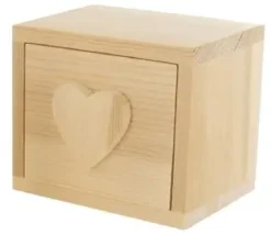 COMPARTIMENT COEUR BOIS 10X10X7.5CM