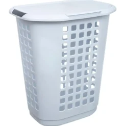 CORBEILLE FERME 63L HUGGER BLANC