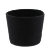 CORBEILLE NOIR CHINE D.17X14CM