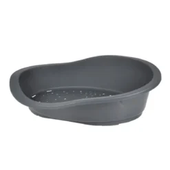 CORBEILLE PLASTIQUE TINO D.95X70X29CM GRIS