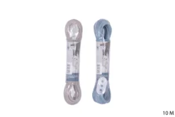 CORDE A LINGE 10M FIL METAL GREGE ET BLEU