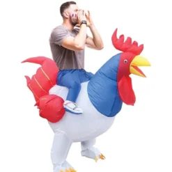 COSTUME GONFLABLE COQ FRANCE TAILLE UNIQUE