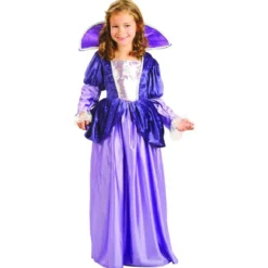 COSTUME PETITE REINE LILAS LUXE FILLE L