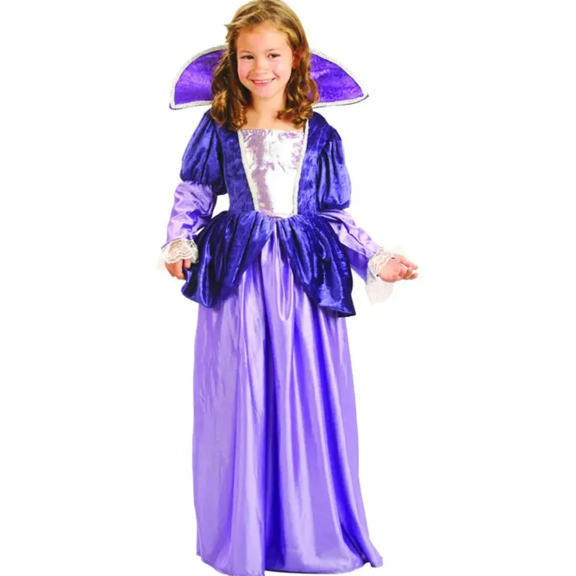 COSTUME PETITE REINE LILAS LUXE FILLE L