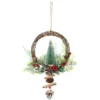 COURONNE BOIS SAPIN ET POMMES DE PIN 23X40CM