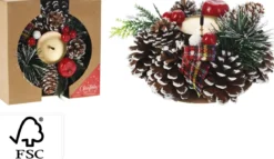 COURONNE D.15CM POMME PIN