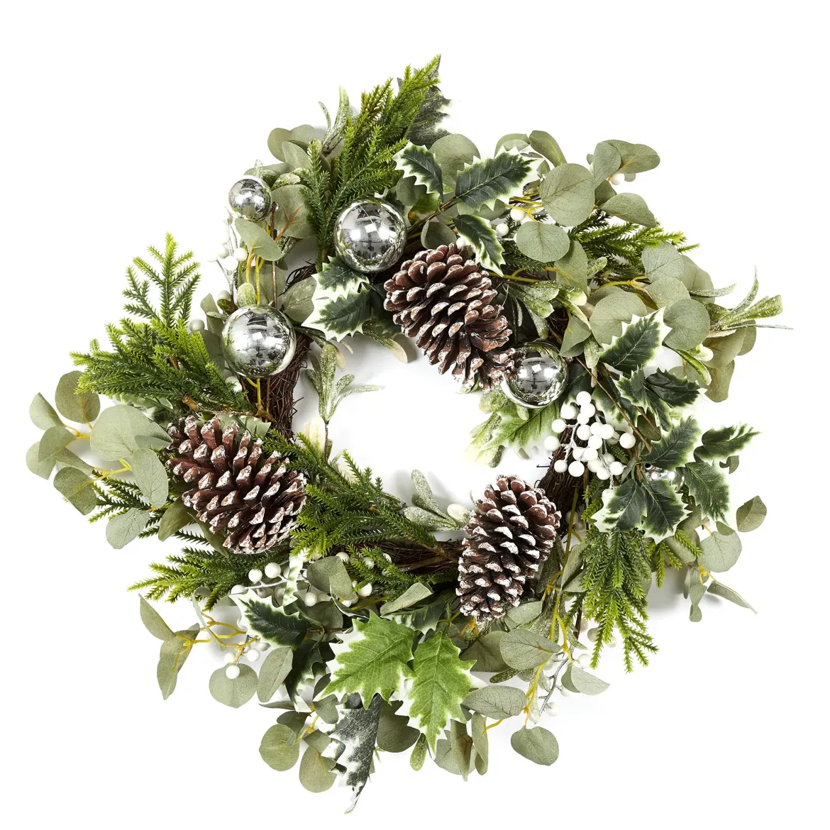 COURONNE DE NOEL GUI 55CM