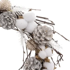COURONNE LED BRANCHE COTON D.35CM
