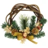 COURONNE NOEL HOUX DORE SAPIN D.25CM