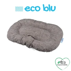 COUSSIN FLOCON ECO BLU RECYCLE REVERSIBLE 50X33X6CM