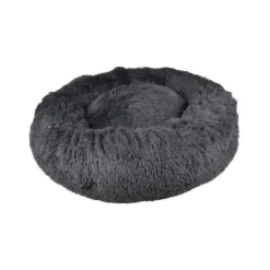 COUSSIN ROND APAISANT D.75X24CM FLUFFY ANTHRACITE