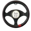 COUVRE VOLANT PVC NOIR ROUGE SPORT  D.37 A 39CM