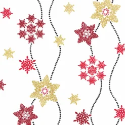 CRISTAL RLX 1.40MX30M PVC IMPRIME NEIGE ROUGE