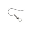 CROCHETS OREILLES AMERICAINES ARGENT 19 MM X 6 PCS
