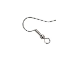 CROCHETS OREILLES AMERICAINES ARGENT 19 MM X 6 PCS