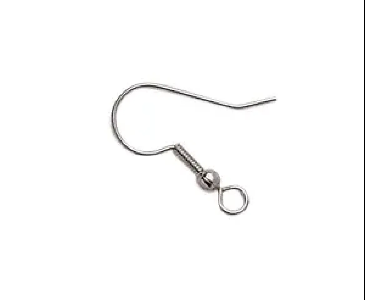CROCHETS OREILLES AMERICAINES ARGENT 19 MM X 6 PCS
