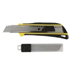 CUTTER 18MM BIMATIERE A CRAN AVEC 5 LAMES